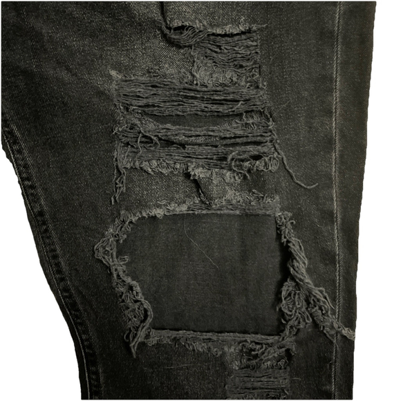 American Eagle High Distress Mom Jean & Next Level HR Jegging Black Size 14 2lot - Picture 5 of 11